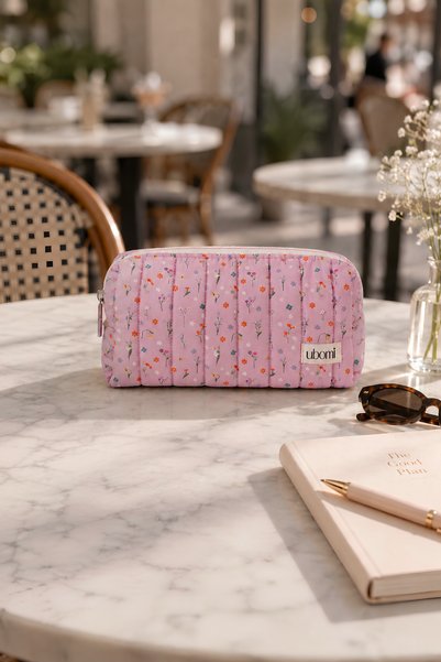 UBOMİ Pinky Makeup and Personal Care Bag & Pen Holder (Small Size)