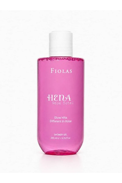 Fiolas Hena Rose Soleil Rose, Red Fruit, and Vanilla Scented Shower Gel