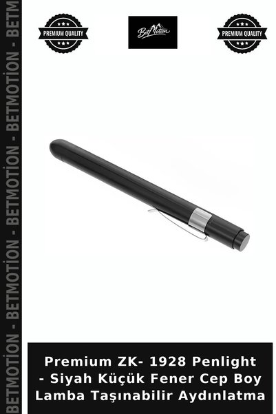 Generic Brand Premium ZK-1928 Penlight - Black Small Flashlight, Pocket-Sized...