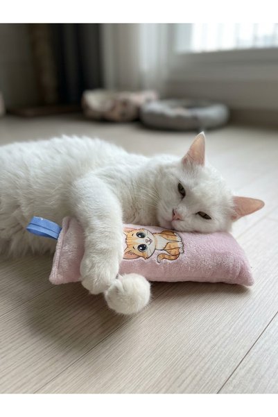 ozlıkaa Cat Dog Toy Plush Printed, Soft Fabric Rustling Toy