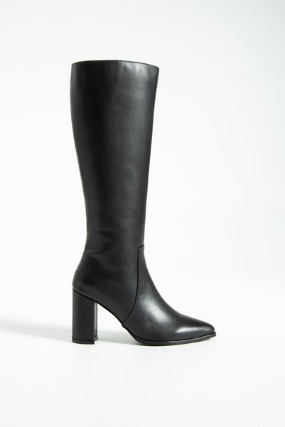 evva shoes Genuine Leather Heeled Stylish Boots