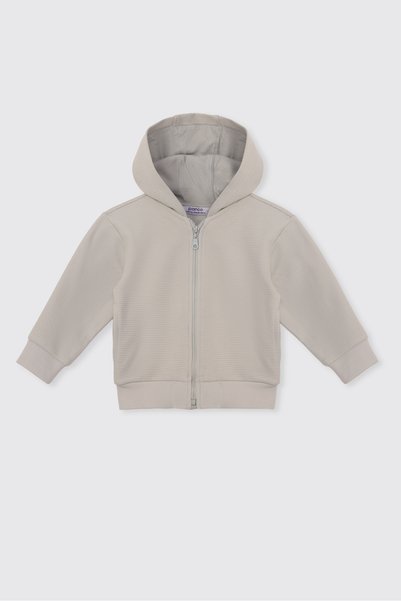 Panço Baby Boy Zippered Mint Sweatshirt