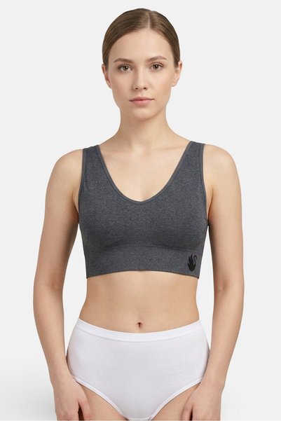 Gloria Vanderbilt Women 3Pcs Solid Seamless Bra, Multicolor