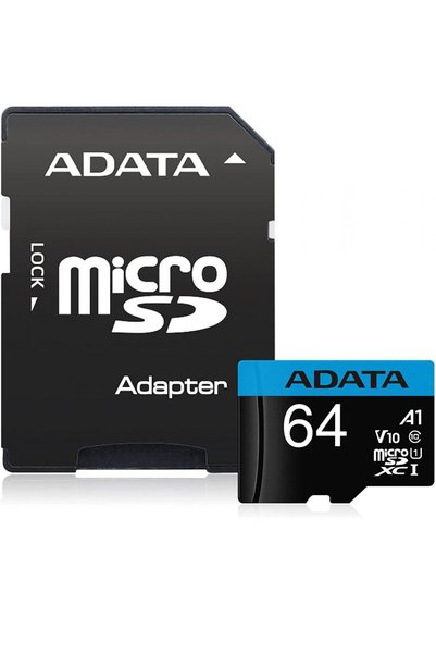 VU-TEK Memory Card MicroSDXC Adata Premier, 64GB, Class 10, with adaptor