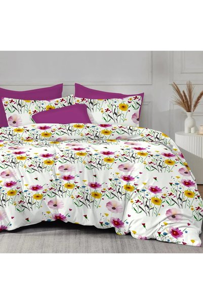Ralex Lenjerie pat bumbac Finet 6 piese PROMO cu husă saltea 160x200 sau 180x...