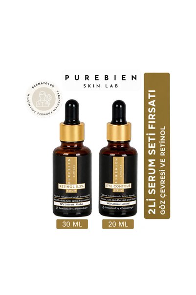 purebien skin lab Retinol Serum + Eye Contour Serum Set