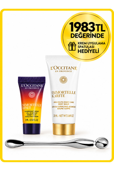 L'Occitane Immortelle Yaşlanma Karşıtı Yüz ve Vücut Bakım Seti, Seyahat Boy, ...