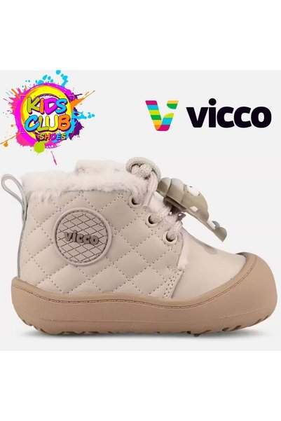 Vicco Neobi Rubber Sole, Fur-Trimmed Orthopedic Children's Boots