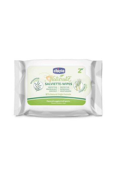 Chicco șervețele umede cu extract de eucalipt și citronelă, 20 bucăți