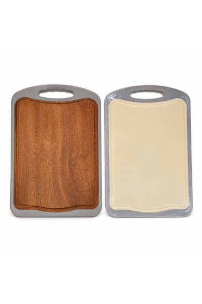 Z-Tools Tocător cu două fețe, din bambus și plastic, 27x39x1.8cm / ZTS2211