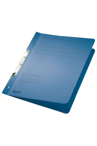 Leitz Cardboard file with 1/1 fastener blue