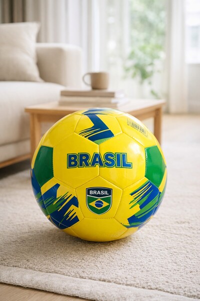 OEM Minge de Fotbal Brazilia Nr.5 - Mingi Adulti Size, Sport Jucarii Exterior