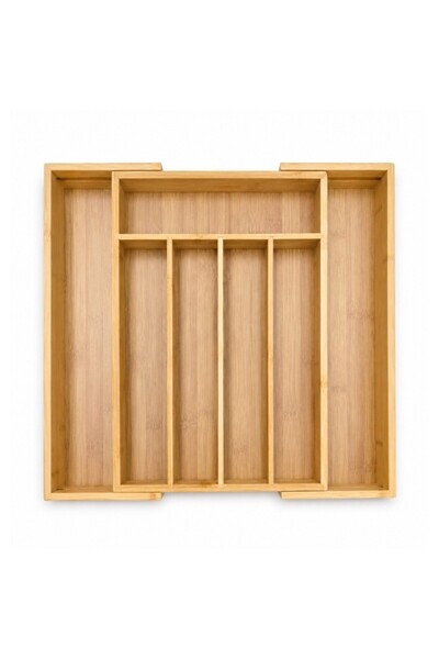 Z-Tools Bamboo cutlery organizer box, expandable, 25.5x35.5cm, / ZTS2222