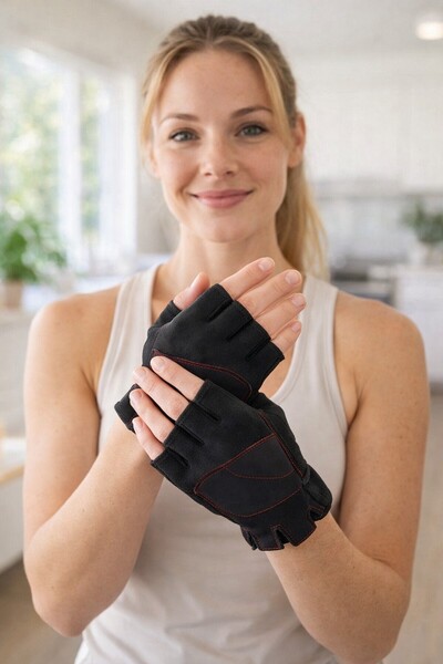 OEM Manusi pentru Greutati & Echipamente Sport Negre L-XL - Antrenament, Juca...