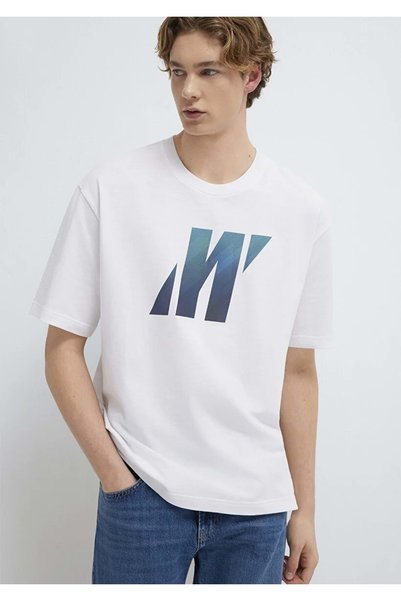 Mavi M0613448 Pro Printed Men's T-Shirt White