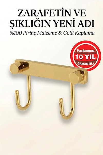 BanyomHome Stainless Steel 2-Piece Bathroom Set Hanger – Towel and Robe Hange...
