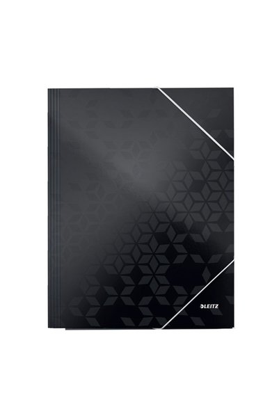Leitz Cardboard box with black elastic WOW