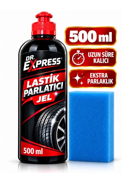 Drexpress Premium Lastik Parlatıcı Jel 500 ml Uzun Süre Etkili Yeni Görünüm P...