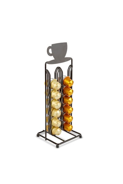 Generic Brand Suport pentru capsule de cafea Nespresso, 28 de capsule, metali...