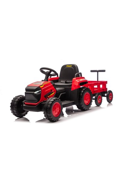 Nichiduta Electric tractor for children Red Truck with trailer, 2.4G remote c...