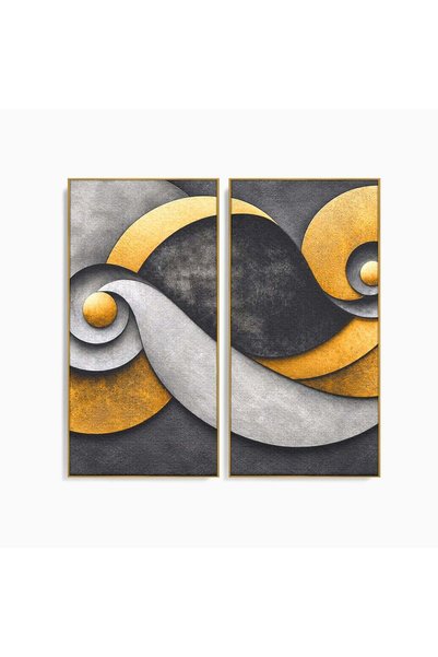 Luxcanva Set 2 Tablouri Canvas Simbol Infinit Abstract 100x100 cm (2 x 50x100...