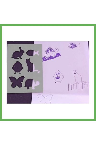TheGencoo 3D Printing Animal Figures Drawing Template - Multi-Pattern Mold - ...
