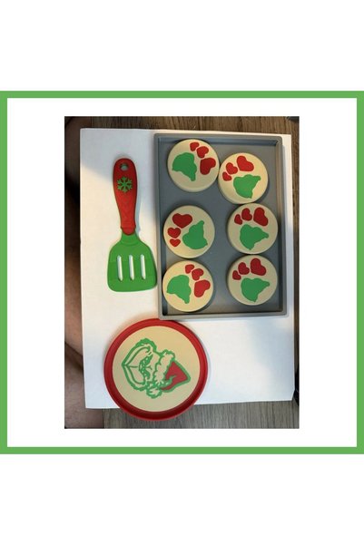 TheGencoo 3D-Printed Christmas Cookie Play Set: New Year's Toy Cookie and Spa...