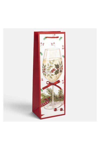 OEM Husă decorativă pentru sticlă sau pahar, model vâsc de Crăciun, 11 x 35 x...