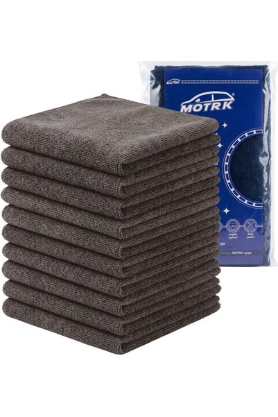 MOTRK Microfiber Cleaning Cloths, 30 x 30 cm, Pack of 10, Ultra Absorbent, Li...