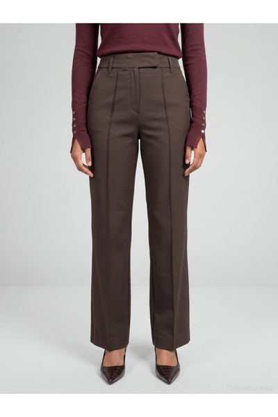 Dilvin 73237 High-Leg Wide-Leg Pants