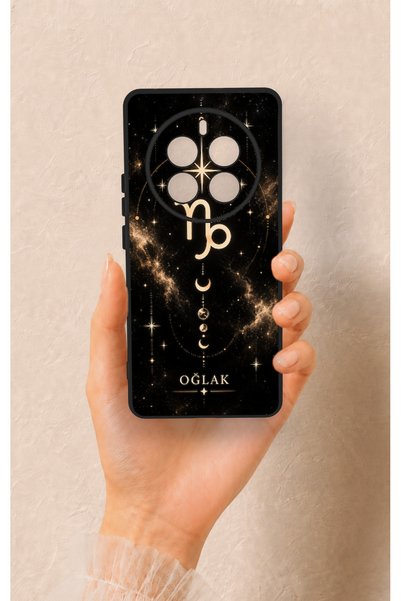 Vip Case غطاء سيليكون بتصميم مستوحى من برج الدلو، متوافق مع هاتف Realme 12 Pro.