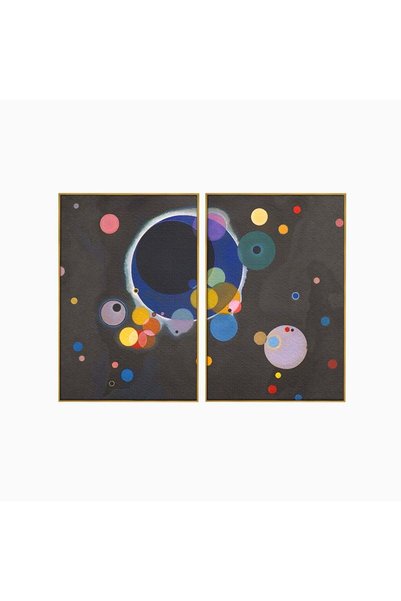 Luxcanva Set 2 Tablouri Canvas Inima Cosmosului 200x150 cm (2 x 100x150) cu R...