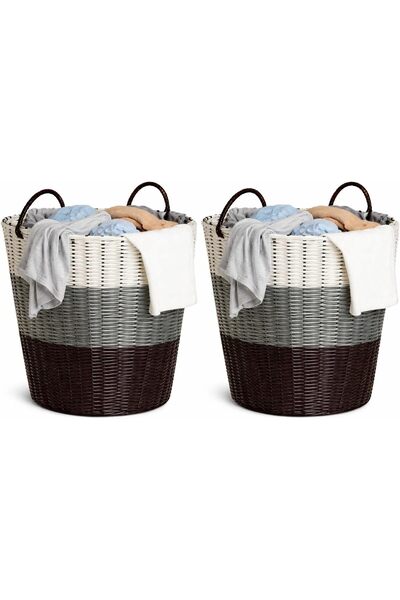 GENERAL SKY-TOUCH Laundry Hamper Clothes Storage Basket with Handles Washing ...