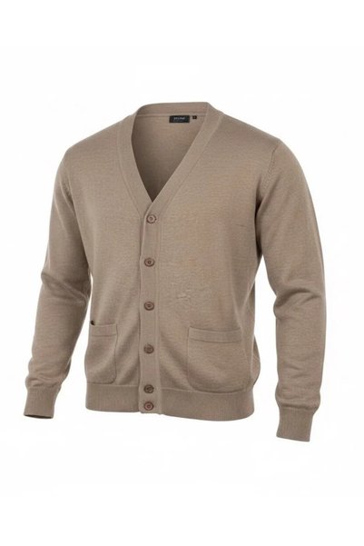 Beyome V-Neck Button-Front Cardigan with Side Pockets—Casual, Chic, and Relax...