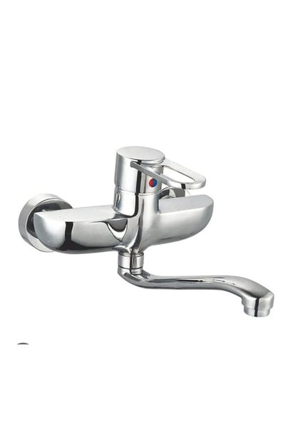 Generic Single Lever Kitchen Faucet Long Outlet Movable 360 Degree Cold and H...
