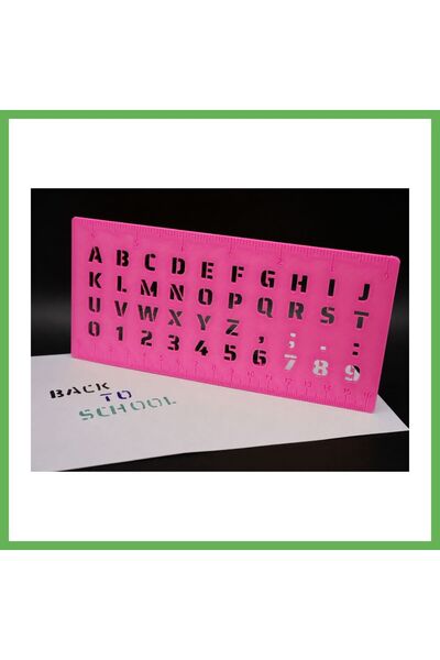 TheGencoo 3D Printing Alphabet, Numbers, and Ruler Template - Writing and Dra...