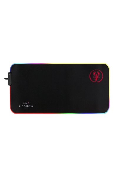 JMB Mousepad gaming RGB cu 10 programe LED, model scorpion, negru, 59,5 x 30 ...