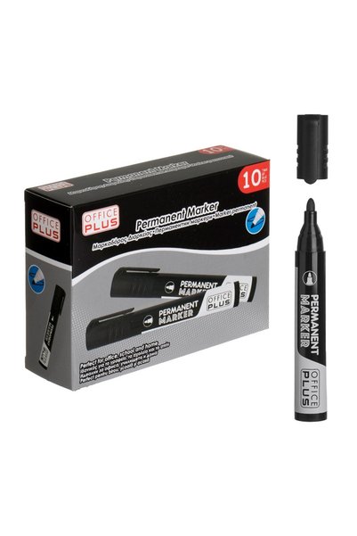 MARKER permanent pentru scriere și etichetare, 10 bucăți – permanent, vârf gros