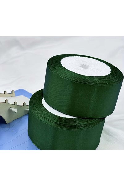 NO BRAND Panglica saten diverse marimi si culori - 4 CM, Verde inchis