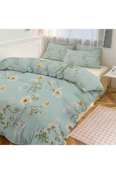 LEADER GLOBAL Bohemian Fashion Bedroom Bedding Set 3Pcs, Comfort Duvet Set
