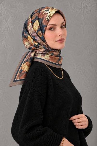 Eşarp Sokağı Patterned Cotton Scarf Spe-65