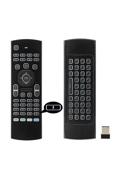 GENERAL جهاز تحكم عن بعد MX3 Air Mouse مع خاصية التحكم الصوتي، لوحة مفاتيح لا...