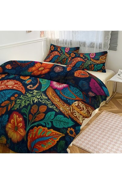 LEADER GLOBAL Boho Soft Sleep Bedding Set 3Pcs, Stylish Bedroom Decoration