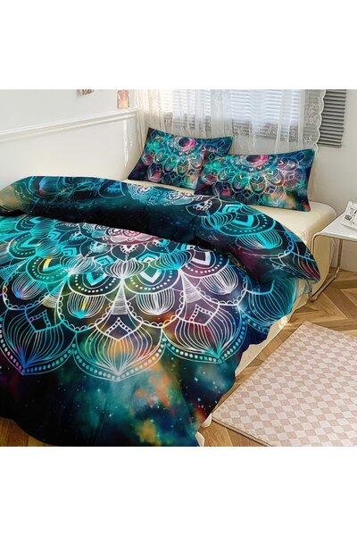 LEADER GLOBAL Stylish Boho Sleep Bedding Set 3 Pieces, Premium Home Bedding
