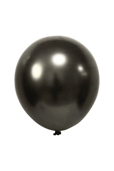 Baloane De Poveste Set 5 Baloane Latex 46 cm Chrome - Negru (C86)