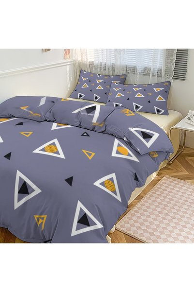LEADER GLOBAL Simple Elegant Boho Bedding Set 3 Pieces, Soft Household Duvet Set