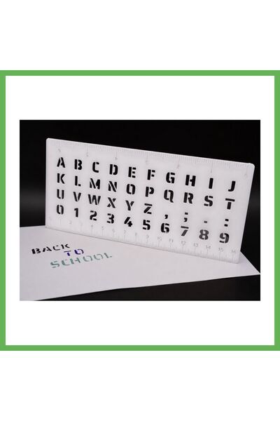 TheGencoo 3D Printing Alphabet, Numbers, and Ruler Template - Writing and Dra...