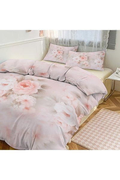 LEADER GLOBAL Classic Boho 3 Pieces Bedding Set, Comfort Household Duvet Set