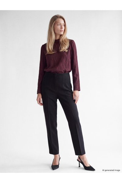 LC Waikiki LCW Vision Black Carrot-Cut Women's Fabric Pants—The NEVAVM Differ...