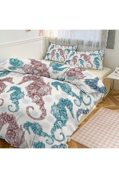 LEADER GLOBAL All Season Bohemian Decor Bedding Set 3 Pieces, Comfort Bedding